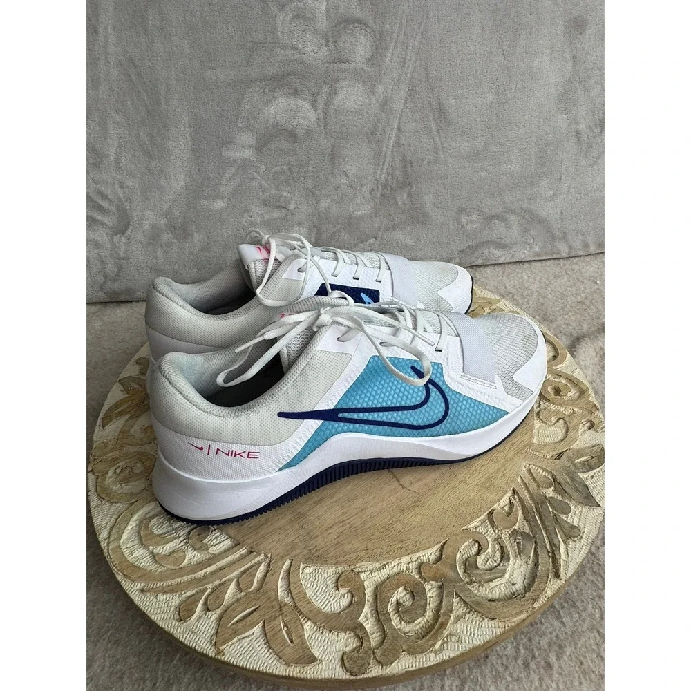 Nike MC Trainer 2 Mens White Blue Pink Training Shoes‎ DM0823-102 Size 14